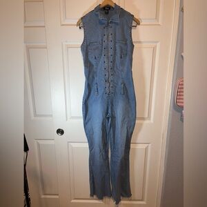 VTG Boutique Europa Denim Sleeveless Jumpsuit